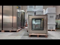 304 acciaio inossidabile Compatto Flat Door Pass Box 600x600x600mm