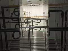 Doccia ad aria con posizionamento interno in acciaio inossidabile 304 e sistema di rimozione della polvere con lavaggio inferiore