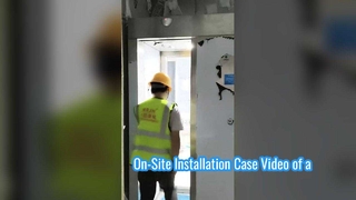 Video di un caso di installazione in loco di un progetto di doccia ad aria su larga scala