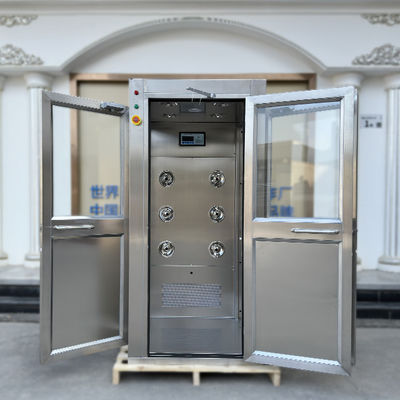 Customized Tre porte in acciaio inossidabile 304 Verticale flusso d' aria Sala pulita Sala doccia aria