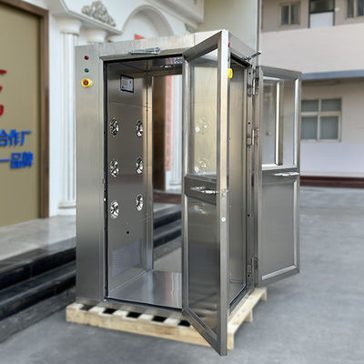 Customized Tre porte in acciaio inossidabile 304 Verticale flusso d' aria Sala pulita Sala doccia aria
