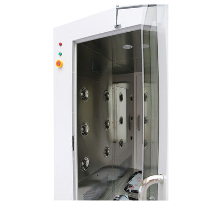Sala doccia con aria AC220V/3P/50Hz con velocità del vento 13-25M/S e acciaio rivestito in polvere / SUS304 per la depurazione medica farmaceutica