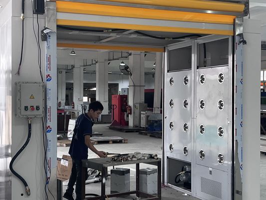 Sala doccia a prova di esplosione con 0-99s tempo regolabile e SUS304/Pulvericoperto piastra di acciaio Clean Room Booth