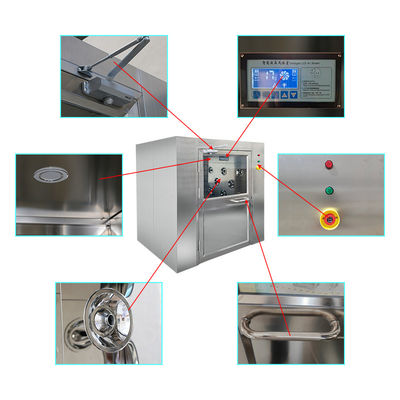 Doccia aria da pavimento a soffitto di grandi dimensioni Cargo Doccia aria SS Doppia porta scorrevole