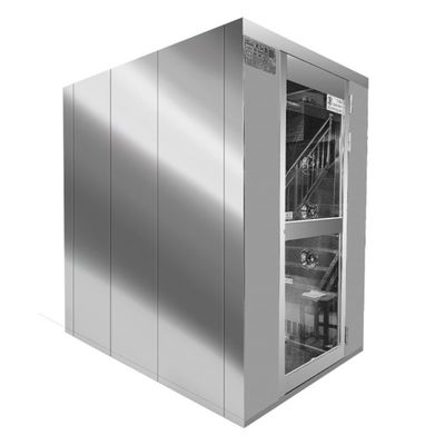 Sala doccia ad aria intelligente 1500W con angolo di flusso d'aria a 360° e piastra in acciaio rivestita SUS304/Powder per la stanza pulita
