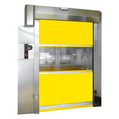 Porta a rulli anti-esplosione in acciaio inossidabile con occhi elettrici di sicurezza e rivestimento francese in PVC a doppio lato