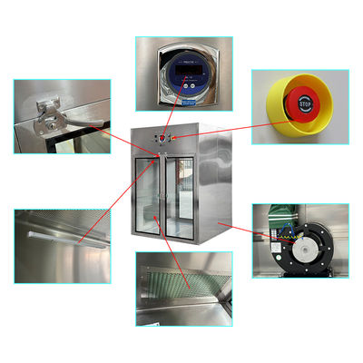 Customized Clean Room Pass Box finestra Macchina di rimozione della polvere Dispensing Booth OEM / ODM