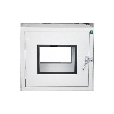 Casella di passaggio laminare in acciaio inossidabile personalizzabile con blocco meccanico per camere pulite