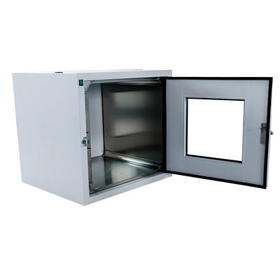 Box di passaggio per stanze pulite statiche di laboratorio personalizzato con trattamento dell'arco interno e connessione senza soluzione di continuità