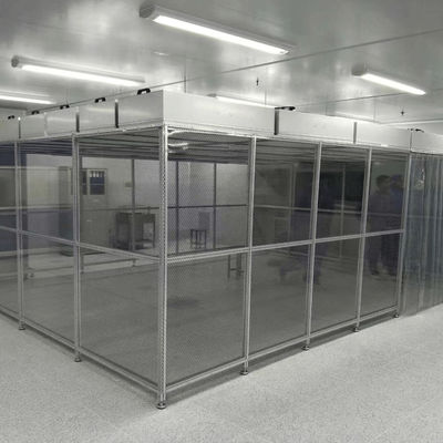 Sala pulita modulare certificata GMP Classe 100-10000 Camera portabile priva di polvere personalizzabile per uso industriale