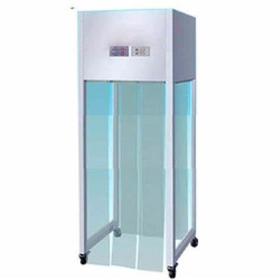 Cabina di campionamento GMP portatile con piastra in acciaio SUS304/verniciata a polvere e pulizia Classe 10000 per velocità del vento regolabile