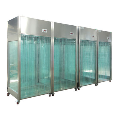 Cabina di campionamento GMP portatile con piastra in acciaio SUS304/verniciata a polvere e pulizia Classe 10000 per velocità del vento regolabile