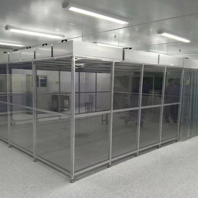 Sala pulita modulare personalizzabile con filtrazione HEPA e conformità ISO 8 per applicazioni industriali