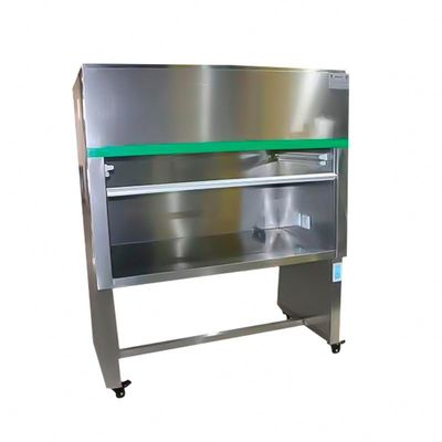 Cappuccio di flusso laminare rettilineo di piccole dimensioni Banchetto pulito SS 304 Mini gabinetto di flusso laminare