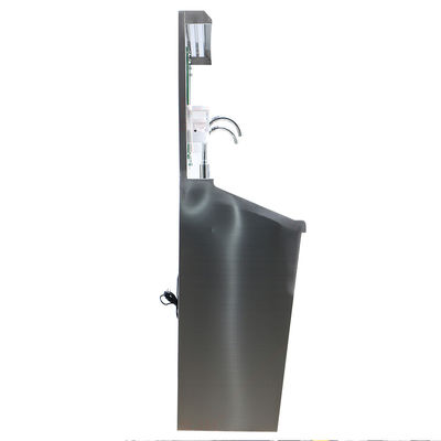 Lavabo a mano per due persone in acciaio inossidabile per la pulizia di laboratori ed elettronica