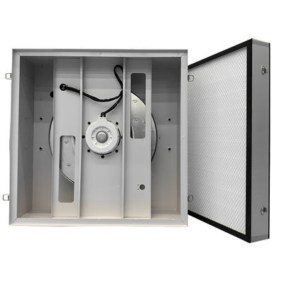 Unità di filtraggio per ventilatori a piastra di zinco alluminata con velocità dell'aria HEPA 0,45-0,75 m/s e garanzia di 2 anni per le apparecchiature delle stanze pulite
