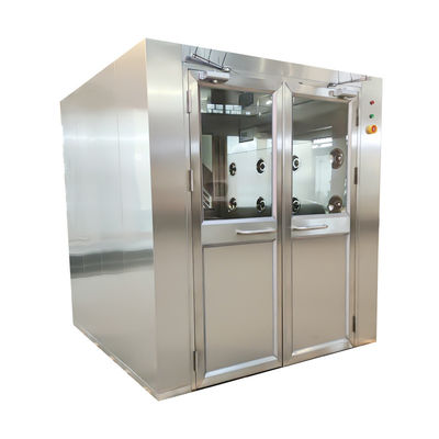 Doccia d'aria per carico in acciaio inossidabile 304 1950 x 2000 x 2180 mm doppia porta certificata FDA