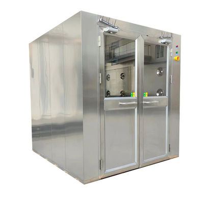 Doccia d'aria per carico in acciaio inossidabile 304 1950 x 2000 x 2180 mm doppia porta certificata FDA