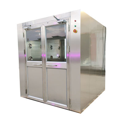 Doccia d'aria per carico in acciaio inossidabile 304 1950 x 2000 x 2180 mm doppia porta certificata FDA