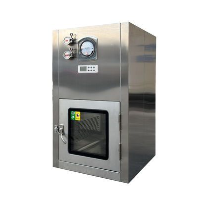Box di passaggio laminare certificato ISO. HEPA H14 & 304 Acciaio. Trasferimento pulito farmaco/elettronica.
