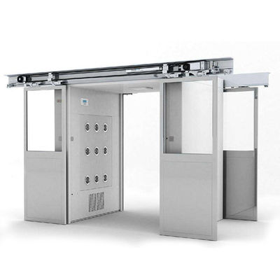 Porta scorrevole automatica, doccia d'aria, DIN75200, design antincendio e antincolisione radar, ISO 14644-1