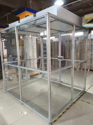 ISO 5 Clean Booth con HEPA FFU System. Modular & Mobile Design per laboratori/elettronica.