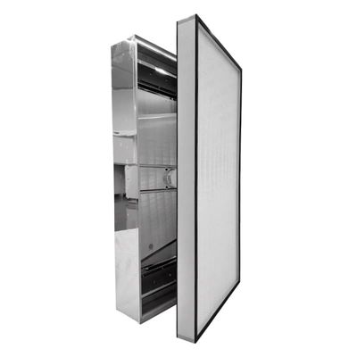 Unità di filtraggio BFU con ventilatore ad accesso inferiore con flusso d'aria HEPA extra-grande, vibrazioni ultra-basse e cambio di filtro senza utensili per camere pulite ISO 5-9