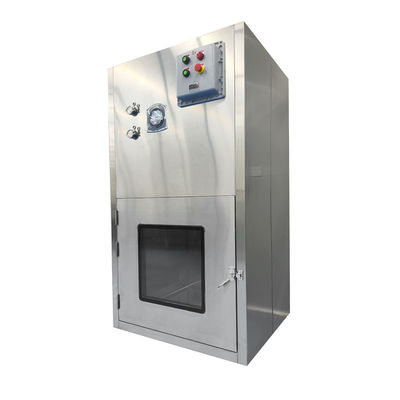 Fenestra di trasferimento di flusso laminare a prova di esplosione. Purificazione al 99,999%. Passaggio sicuro GMP Pharma & Chemical.