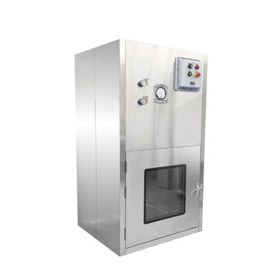 Fenestra di trasferimento di flusso laminare a prova di esplosione. Purificazione al 99,999%. Passaggio sicuro GMP Pharma & Chemical.