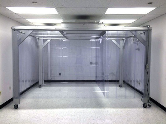 Confinamento per ambienti puliti personalizzato con telaio in acciaio inossidabile 304, conformità alla classe 5 ISO e filtrazione HEPA 34× FFU