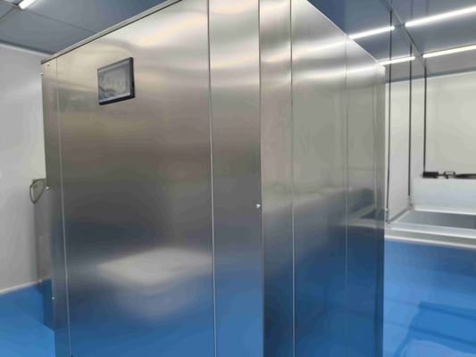 Porta di ascensore verticale cabina di passaggio di flusso laminare con filtro HEPA e costruzione in acciaio inossidabile SUS304