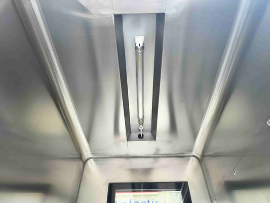 Casella di passaggio a tre strati meccanicamente interconnessa con sterilizzazione UV e costruzione in acciaio inossidabile 304