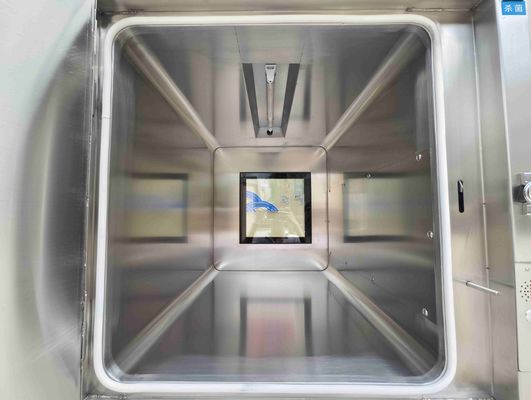Casella di passaggio a tre strati meccanicamente interconnessa con sterilizzazione UV e costruzione in acciaio inossidabile 304