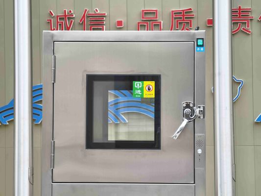 Cassa di passaggio a tre strati meccanicamente interconnessa con sterilizzazione UV ultra-sicura