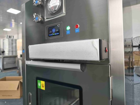Casella di passaggio laminare a porta automatica con purezza dell'aria ISO classe 5 filtrata HEPA e porte scorrevoli motorizzate