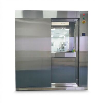Doccia ad aria a porta scorrevole intelligente con riconoscimento facciale e costruzione in acciaio inossidabile per la decontaminazione del personale