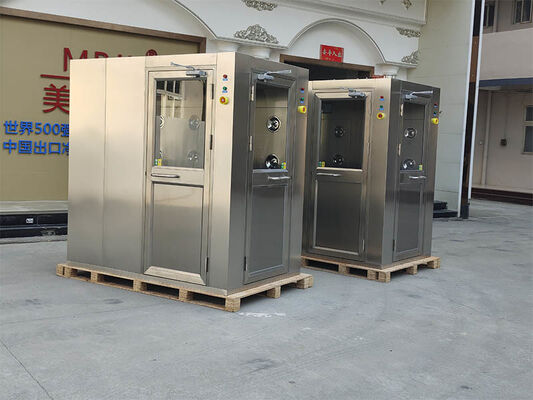 Doccia ad aria GMP Pharma in acciaio inossidabile 304 con soffiatura a doppio lato e controllo microcomputer