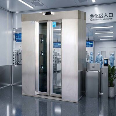 Doccia d'aria per due persone certificata ISO. Porta automatica e 201 inossidabile.