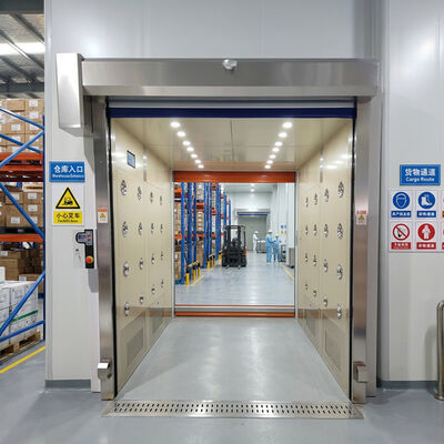 Smart IoT-Enabled High-Speed Roll-Up Door con sigilli antispina e velocità regolabile da 0,6-2,5 m/s per uso farmaceutico e minerario