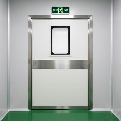 Porta scorrevole in acciaio industriale automatica con capacità di carico di 1500 kg IP65 resistente alle intemperie e conforme alla norma ISO 14644