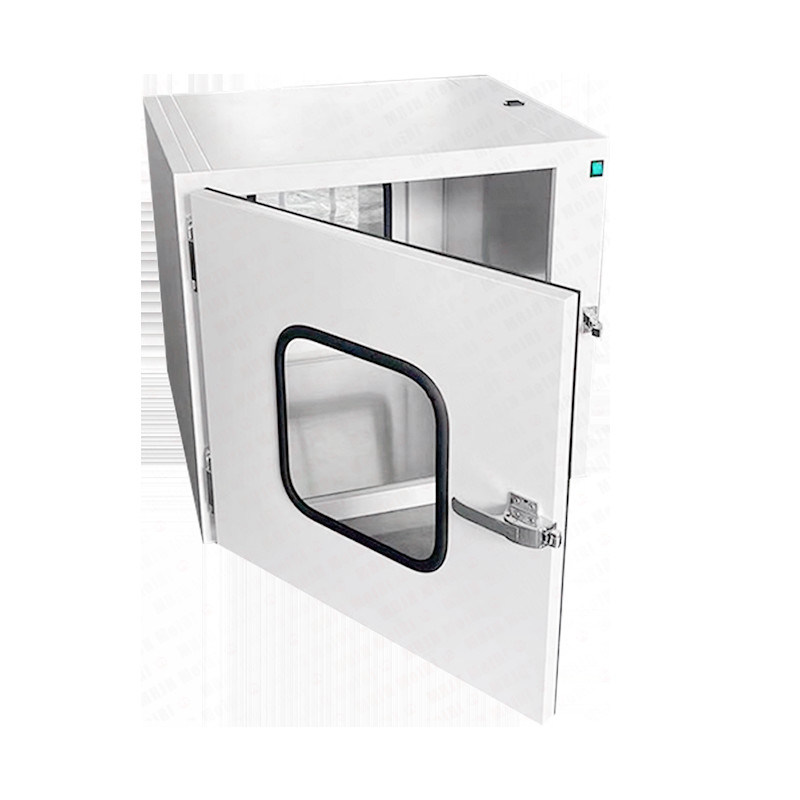 ISO 10 UV Light Laminar Flow Pass Box per la finestra di trasferimento della stanza pulita con connessione senza soluzione di continuità
