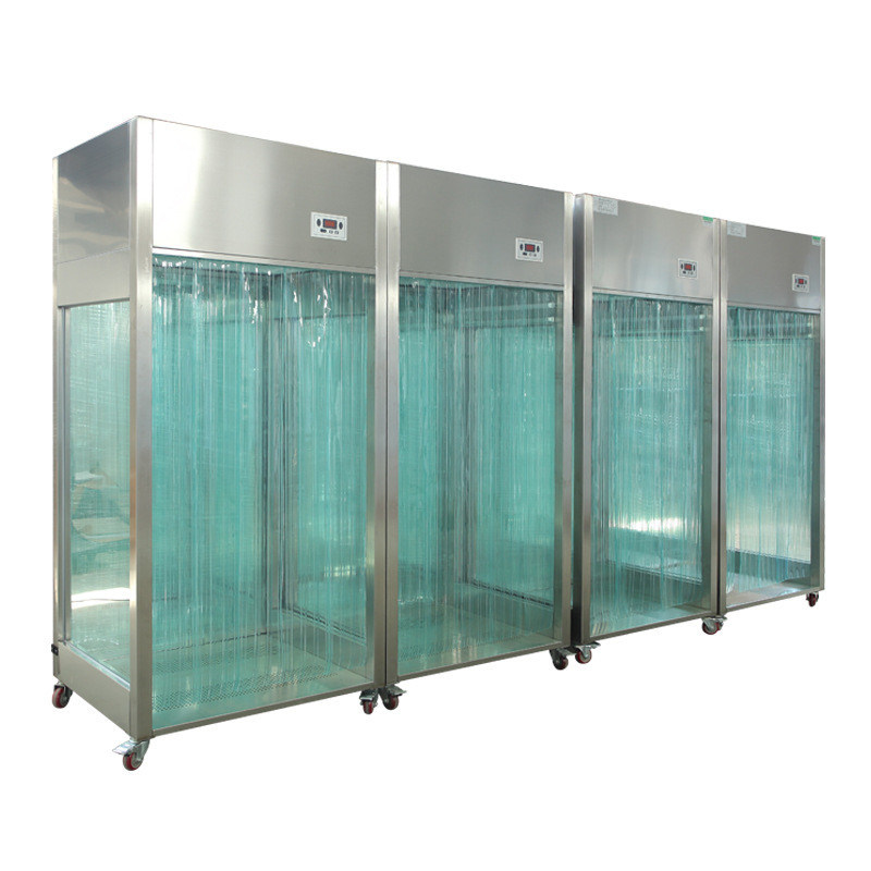 Cabina di campionamento GMP portatile con piastra in acciaio SUS304/verniciata a polvere e pulizia Classe 10000 per velocità del vento regolabile