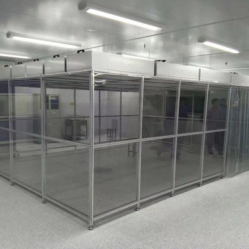 Sala pulita modulare personalizzabile con filtrazione HEPA e conformità ISO 8 per applicazioni industriali