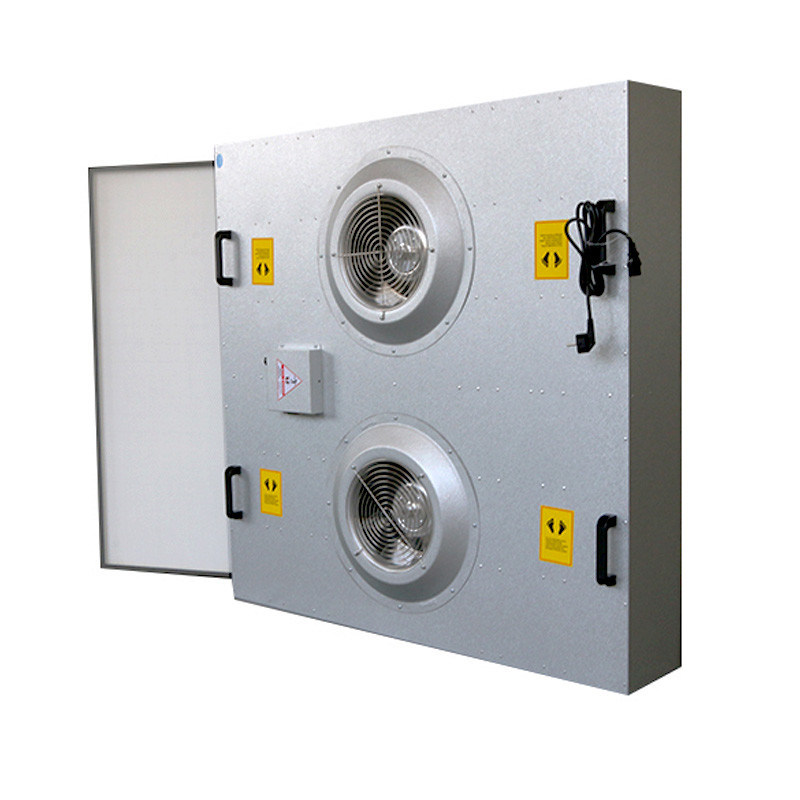 EC Dual DC Motor FFU Fan Filter Unit di purificazione dell'aria HEPA