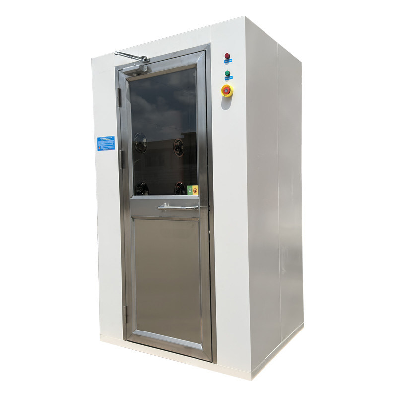 Doccia ad aria in acciaio inossidabile 304 conforme alla FDA con porta convessa per camere pulite farmaceutiche e alimentari