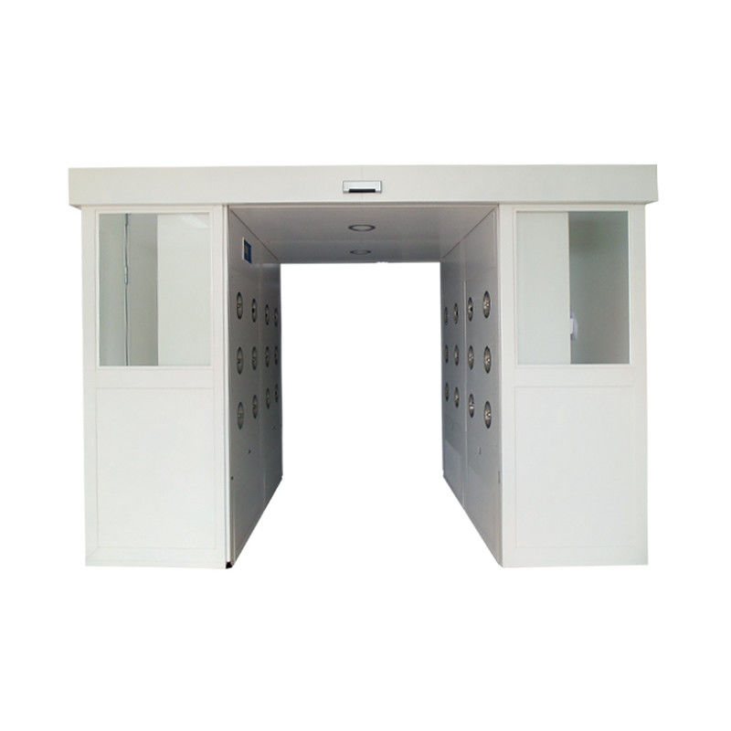 Prodotti industriali doccia d'aria con porte scorrevoli automatiche ventilatore da 1500W filtro HEPA da 0,3 μm trasferimento privo di polvere