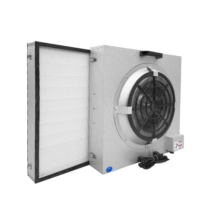 Unità filtro ventola FFU con accesso dal basso BFU con design compatto 620x620x350 mm per la purificazione dell'aria delle camere bianche senza vibrazioni