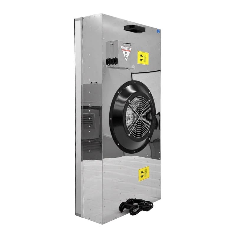 Unità di filtraggio BFU con ventilatore ad accesso inferiore con flusso d'aria HEPA extra-grande, vibrazioni ultra-basse e cambio di filtro senza utensili per camere pulite ISO 5-9