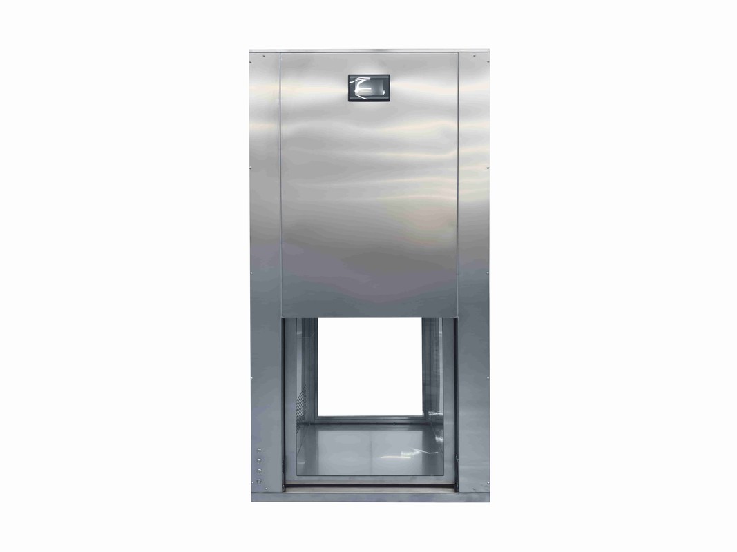 Porta di ascensore verticale cabina di passaggio di flusso laminare con filtro HEPA e costruzione in acciaio inossidabile SUS304