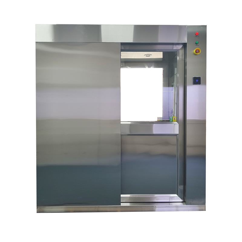 Doccia d'aria intelligente con porta scorrevole e riconoscimento facciale | Sistema di decontaminazione del personale senza contatto